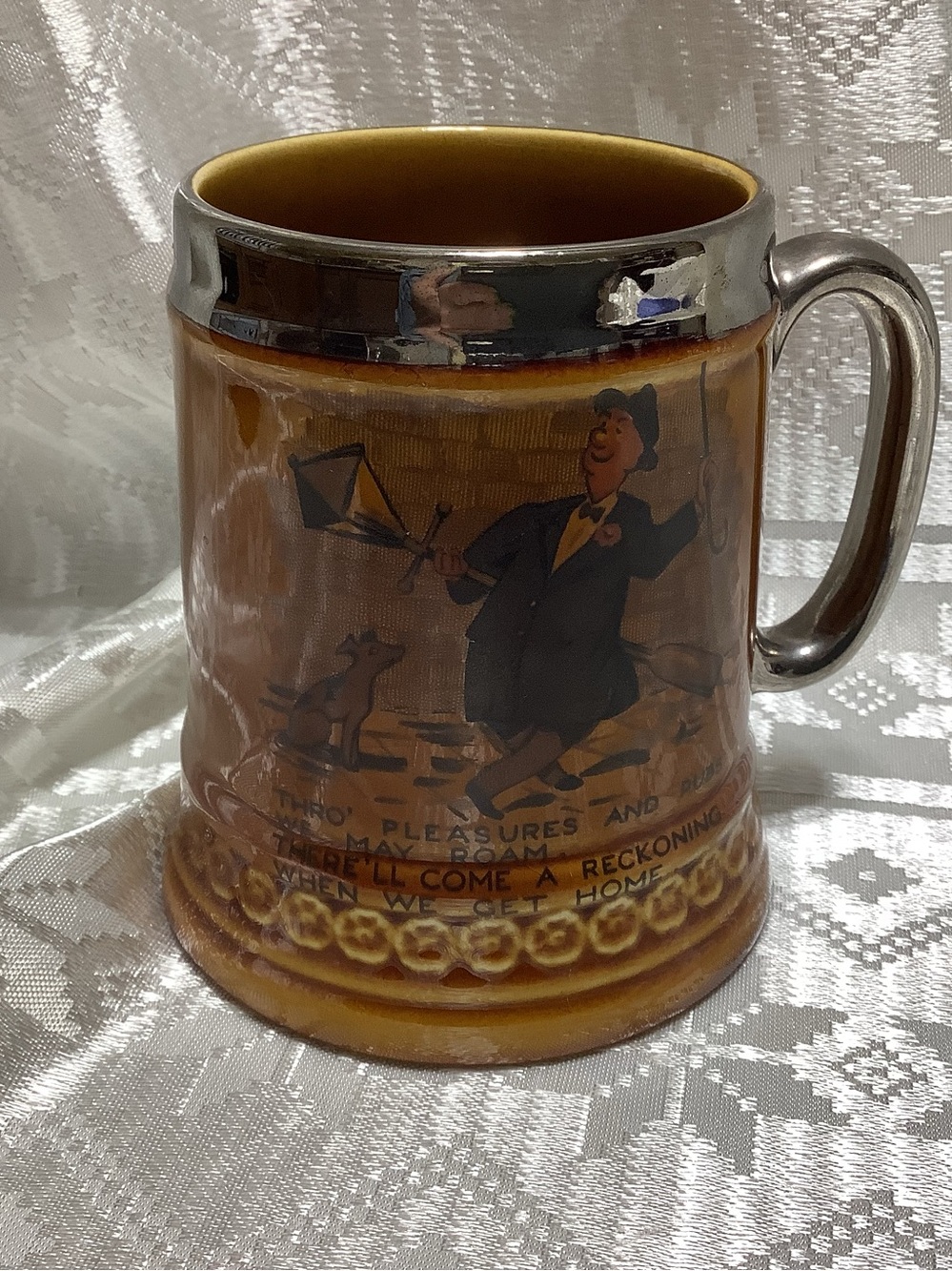 Vintage Lord Nelson Pottery Beer Mug Tankard - When We Get Home”